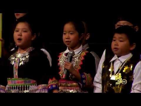 3HMONGTV: Students from Jackson Magnet Elem. School sing during opening ceremony.