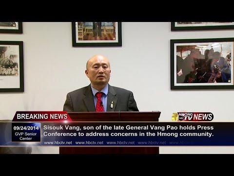 3HMONGTV NEWS[HD]: Sisouk Vang holds press conference urging Hmong leaders to reunite.