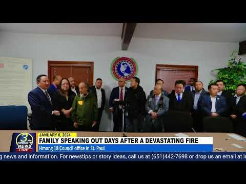 3HMONGTVNEWS LIVE: 01/06/2024 -  Family of house fire victims holds a press conference (ENGLISH).