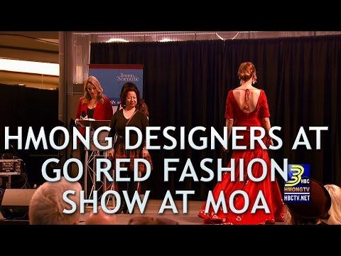 3HMONGTV: Hmong fashion designers at the GO RED FOR WOMEN FASHION SHOW at Mall of America.