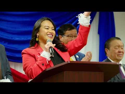 3HMONGTV NEWS: Mayor Sheng Thao speaks during a baci ceremony celebrating her victory.(03/12/2023).