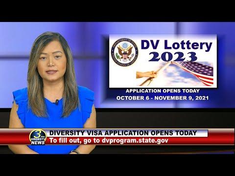 10/06/2021 | 3 HMONG TV NEWSBRIEF | Application for DV2023 (Diversity Visa) opens today.