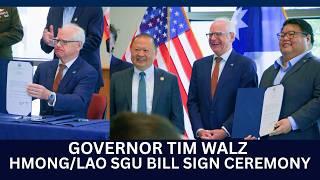 🔴06-09-2026 | Hnub no Gov. Walz kos tsab SGU Bill los ua cai nco txog Hmoob thiab Nplog cov tub rog.