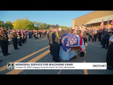 🔴3HMONGTV News | The casket of Wachong Vang carried by horse drawn carriage to Legacy Funeral Home.