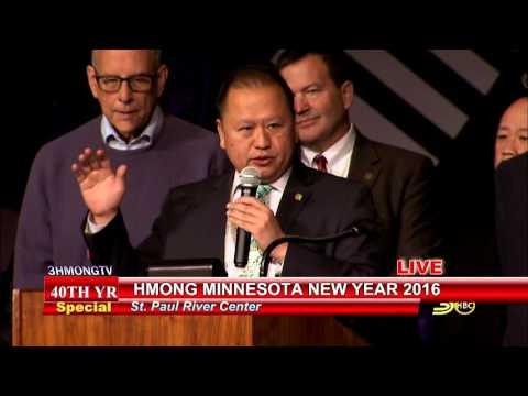 3HMONGTV: Sen. Foung Hawj speaks at Hmong MN New Year 2016.